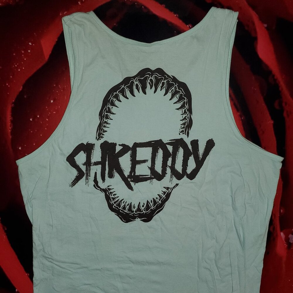 Shreddy shark jaw tank top